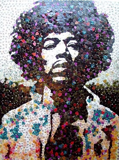 Jimi Hendrix renasce com milhares de palhetas