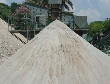 Conferindo a qualidade - cimento e areia